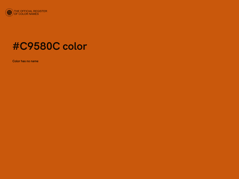 #C9580C color image