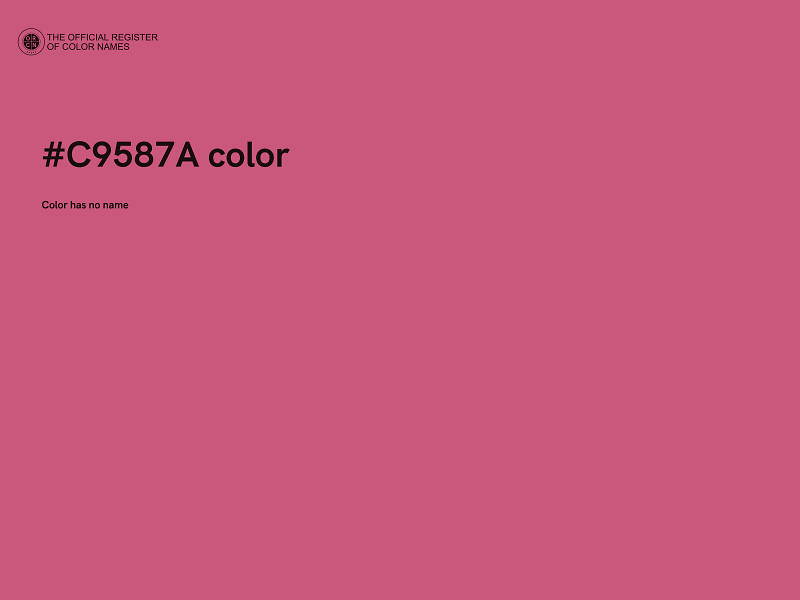 #C9587A color image