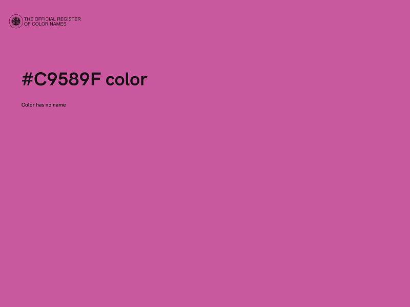 #C9589F color image