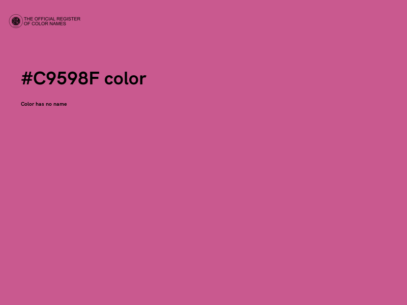 #C9598F color image