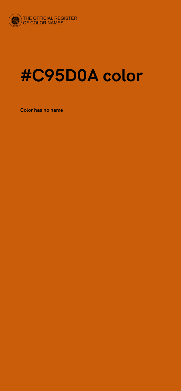 #C95D0A color image