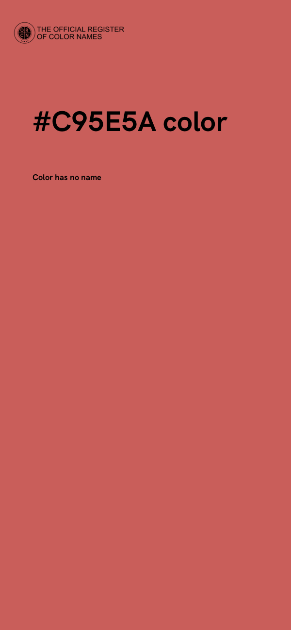 #C95E5A color image