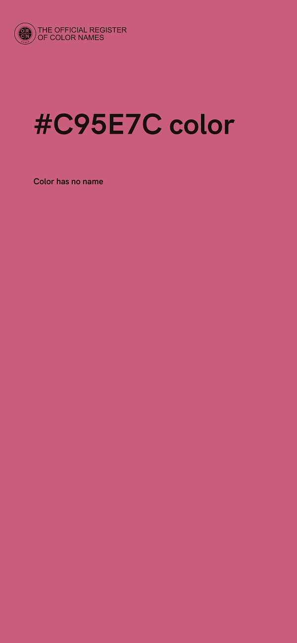 #C95E7C color image