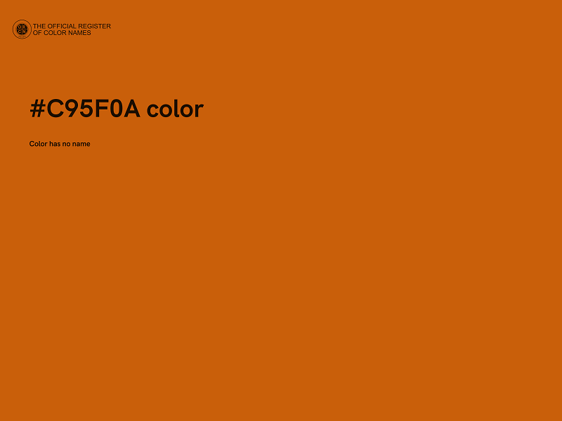 #C95F0A color image