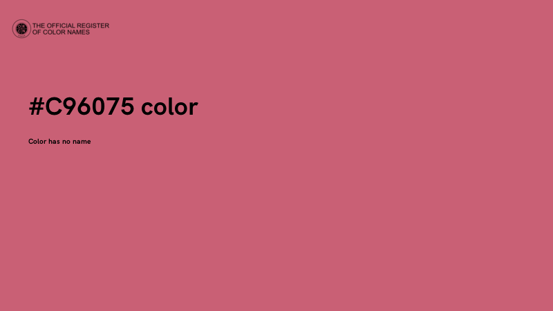 #C96075 color image