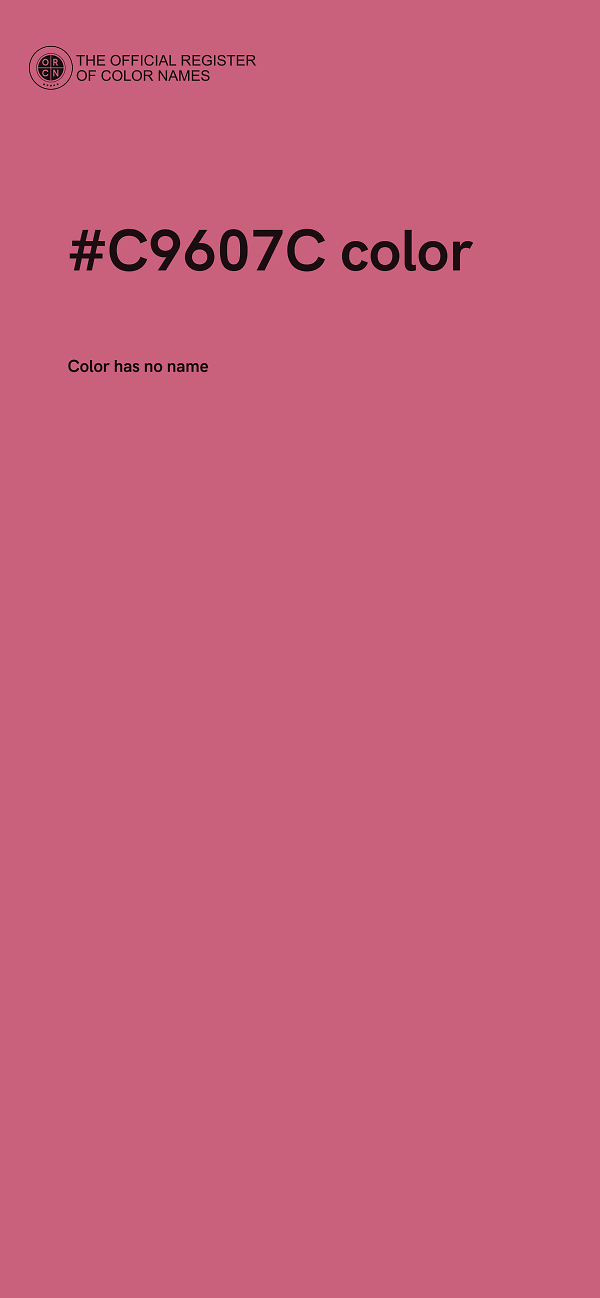 #C9607C color image