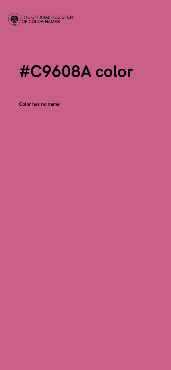 #C9608A color image