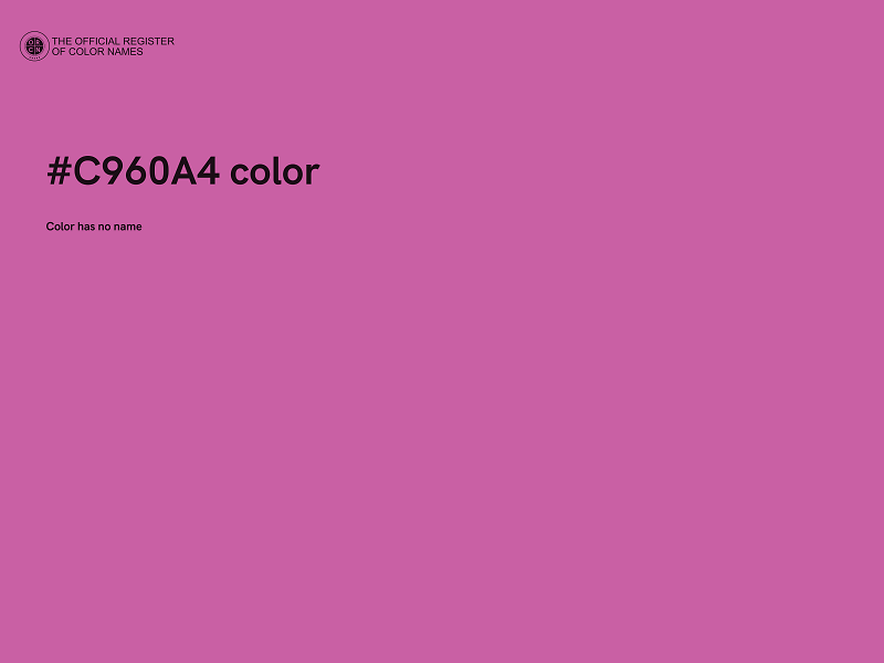 #C960A4 color image