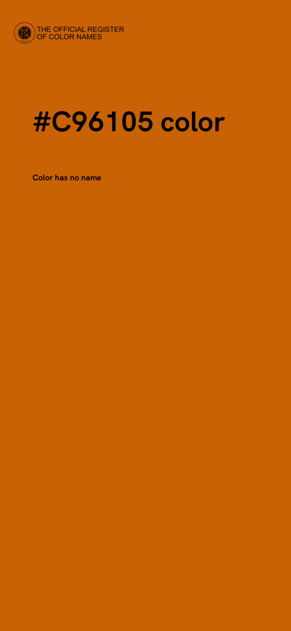 #C96105 color image