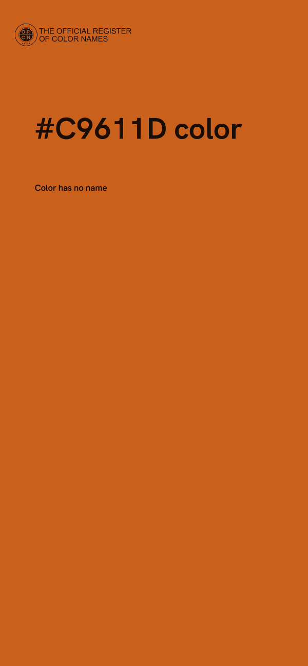 #C9611D color image