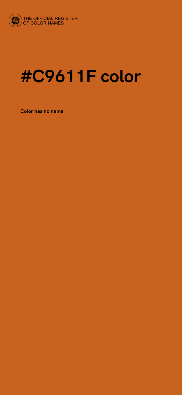 #C9611F color image