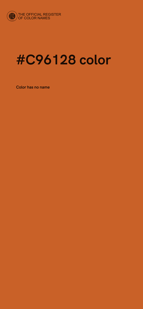 #C96128 color image