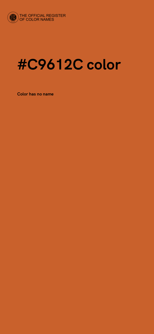 #C9612C color image