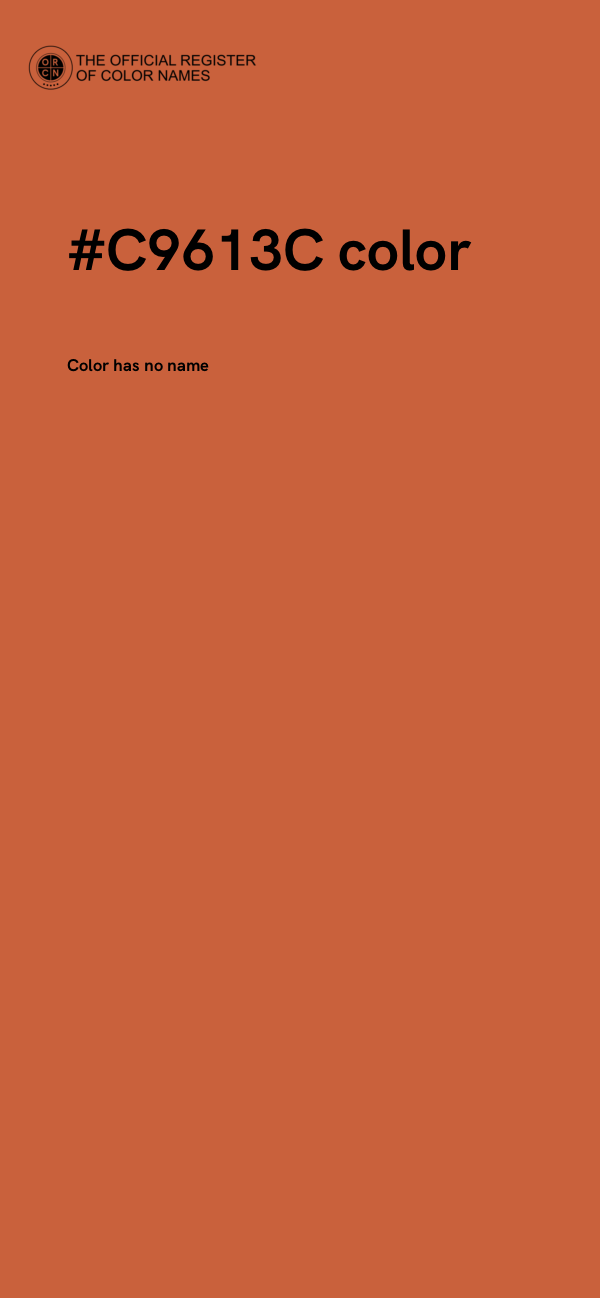 #C9613C color image