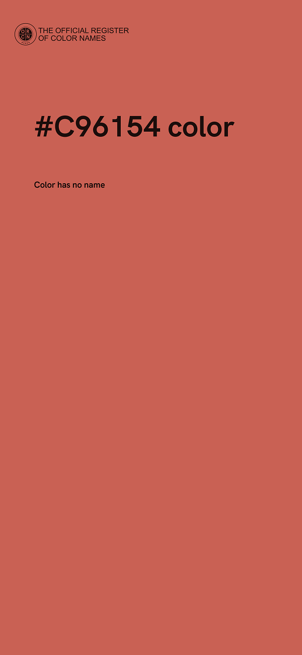 #C96154 color image