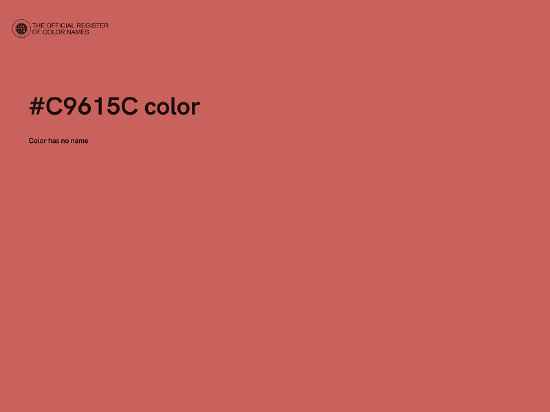 #C9615C color image