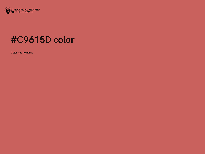 #C9615D color image