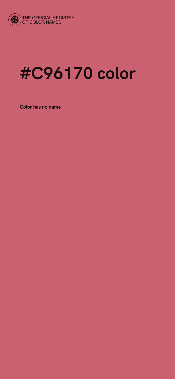 #C96170 color image