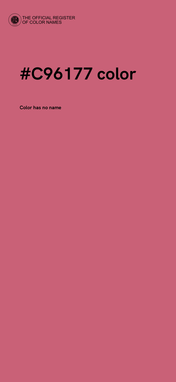 #C96177 color image