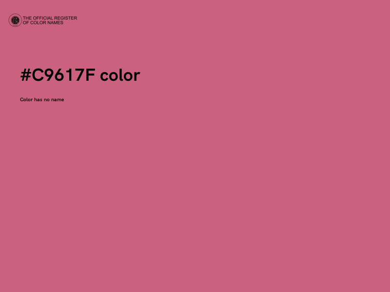 #C9617F color image