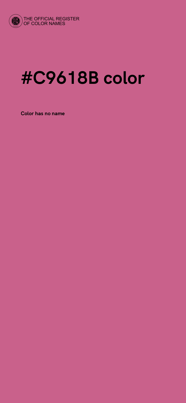 #C9618B color image