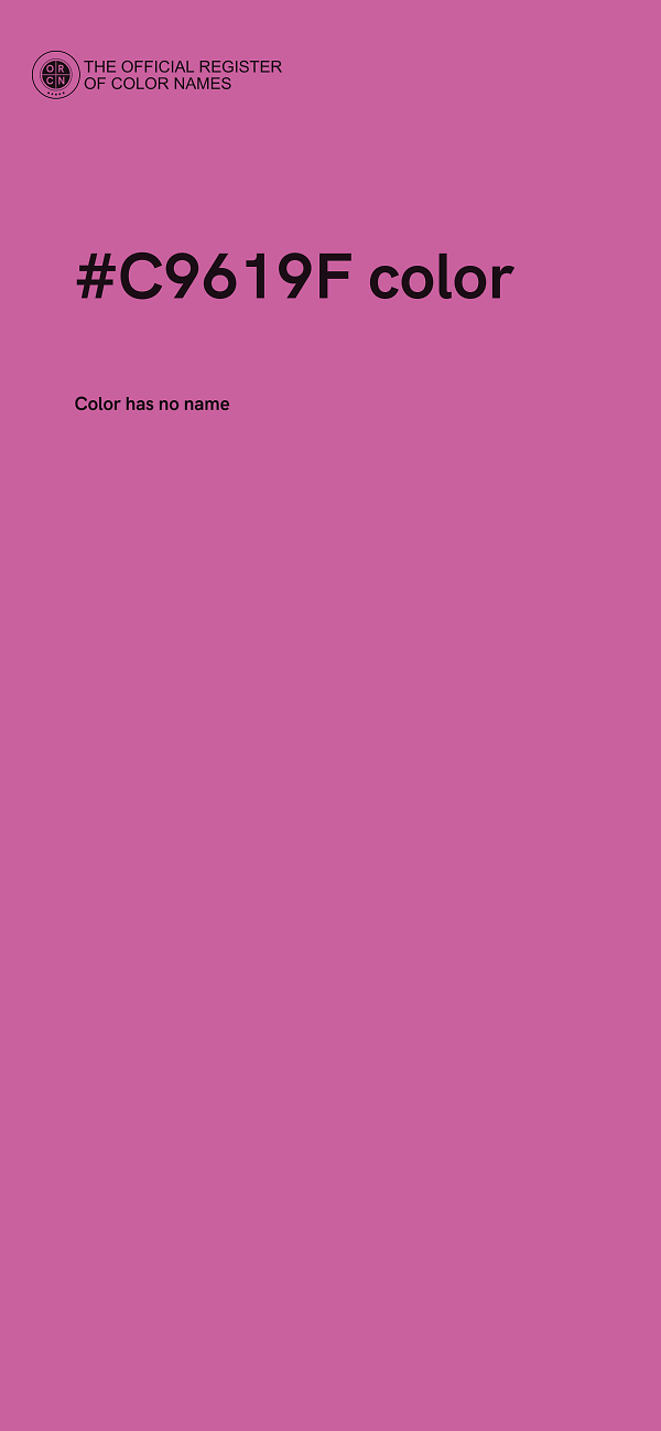 #C9619F color image