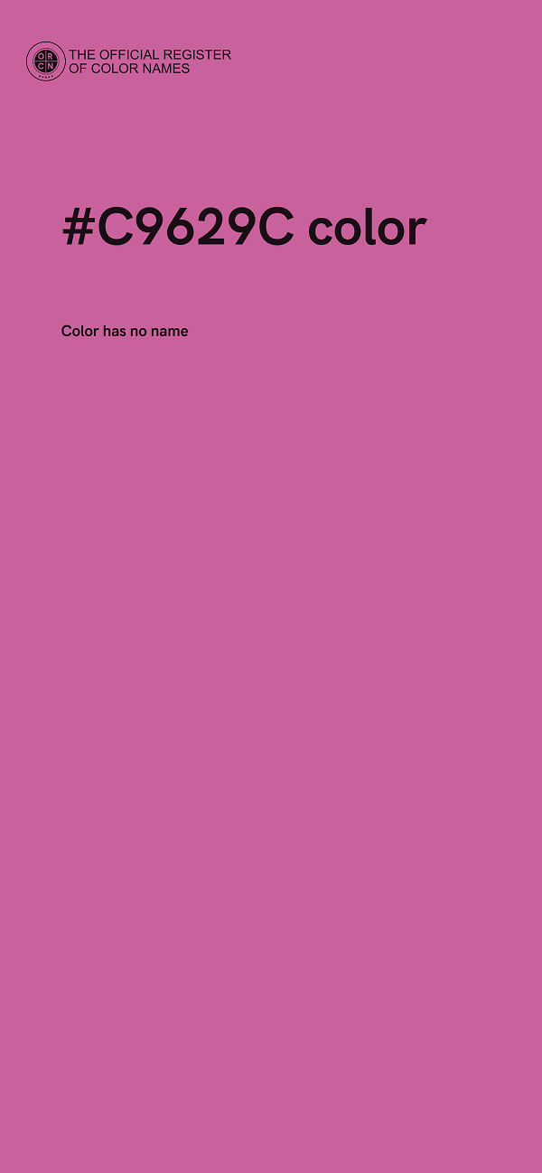 #C9629C color image