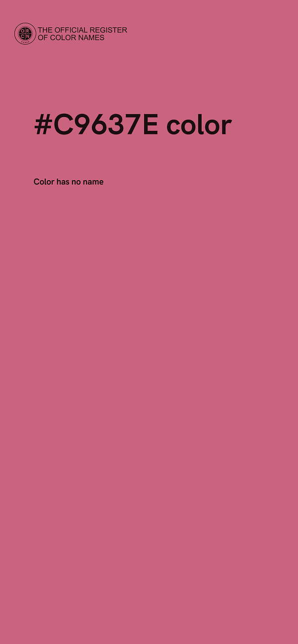 #C9637E color image