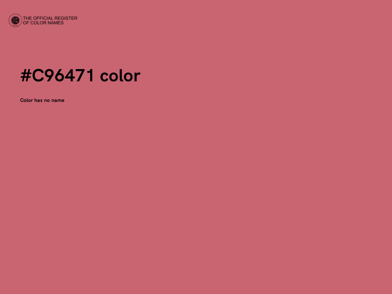 #C96471 color image