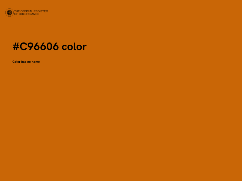#C96606 color image