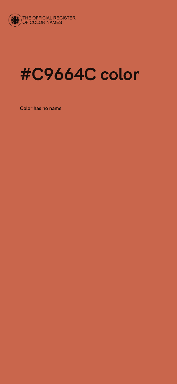 #C9664C color image