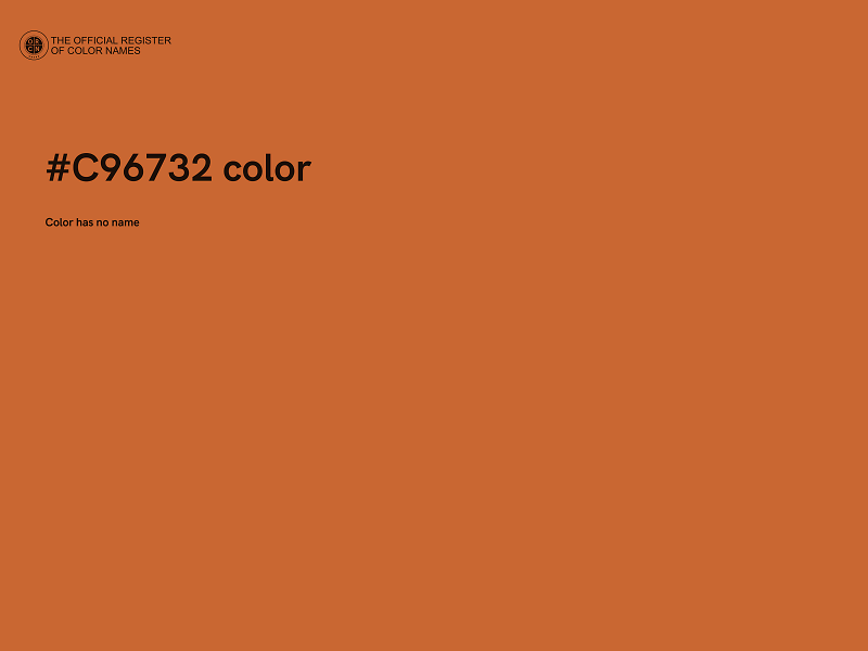 #C96732 color image