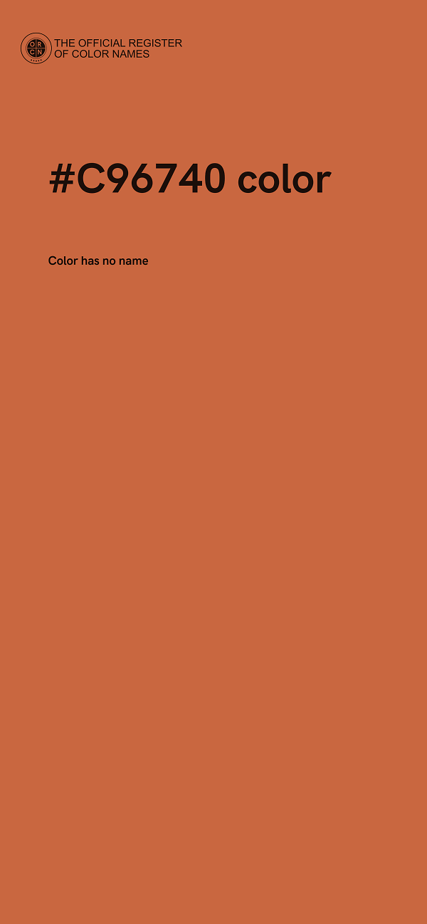 #C96740 color image