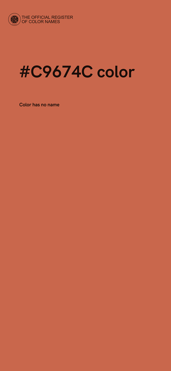 #C9674C color image