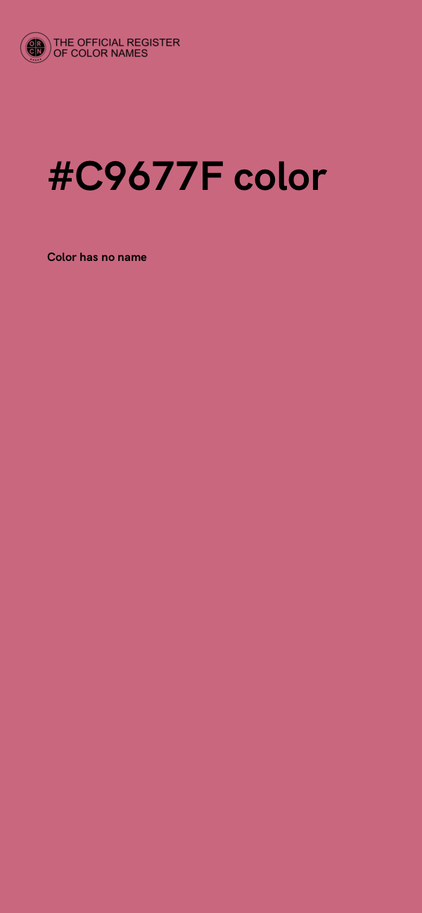#C9677F color image