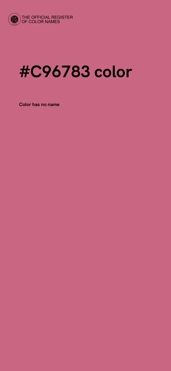 #C96783 color image