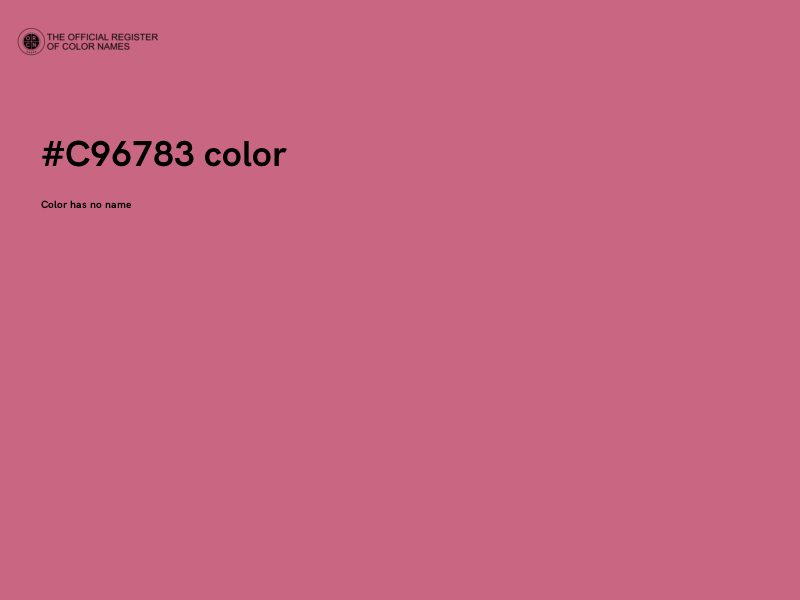#C96783 color image
