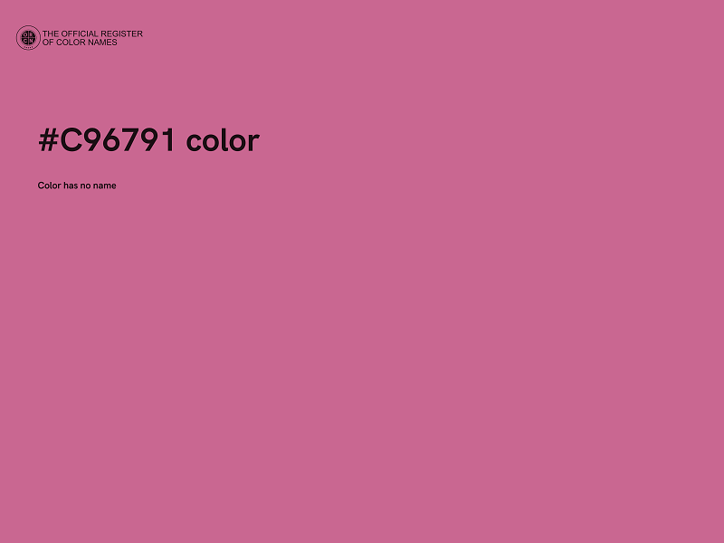 #C96791 color image