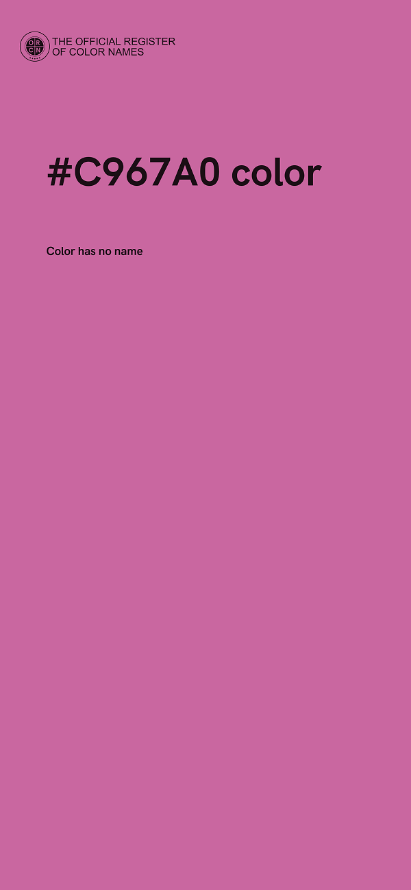 #C967A0 color image