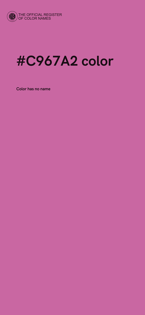 #C967A2 color image