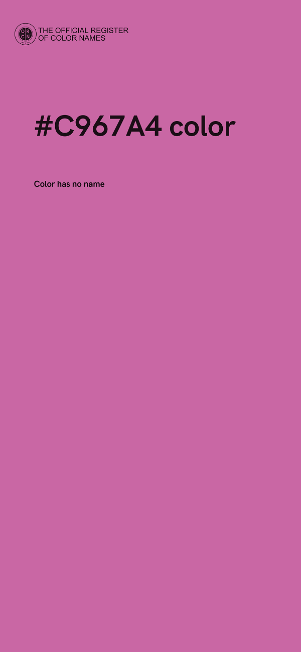 #C967A4 color image