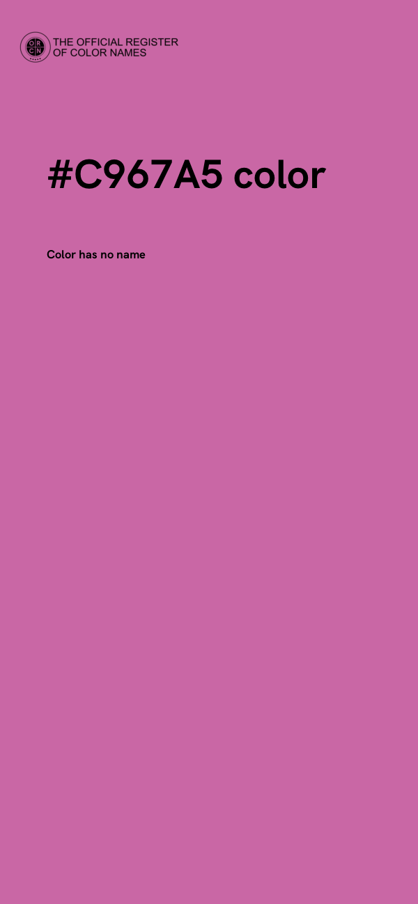#C967A5 color image
