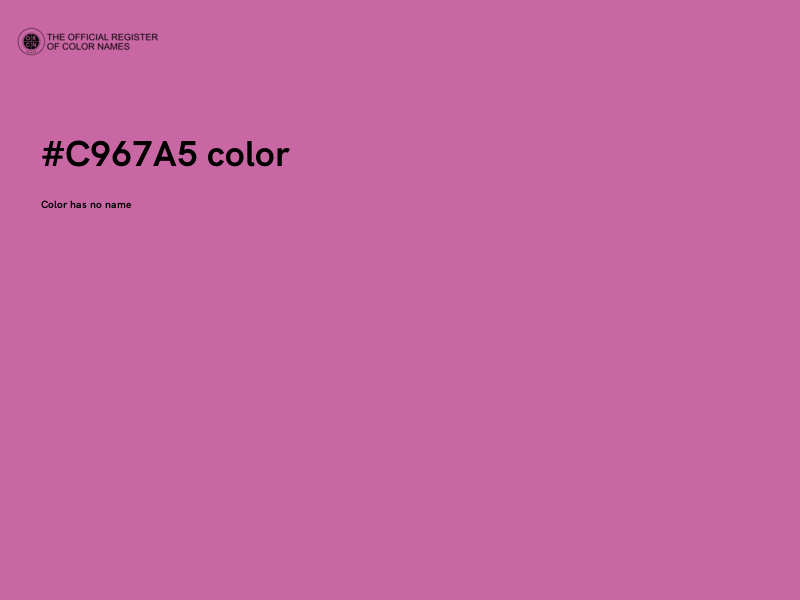 #C967A5 color image