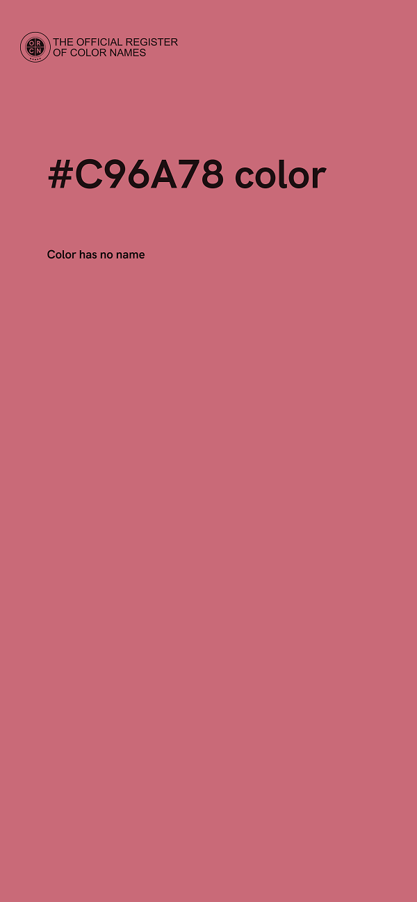 #C96A78 color image
