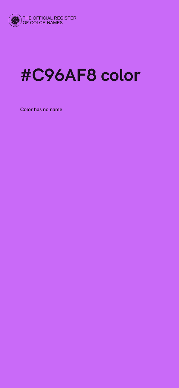 #C96AF8 color image