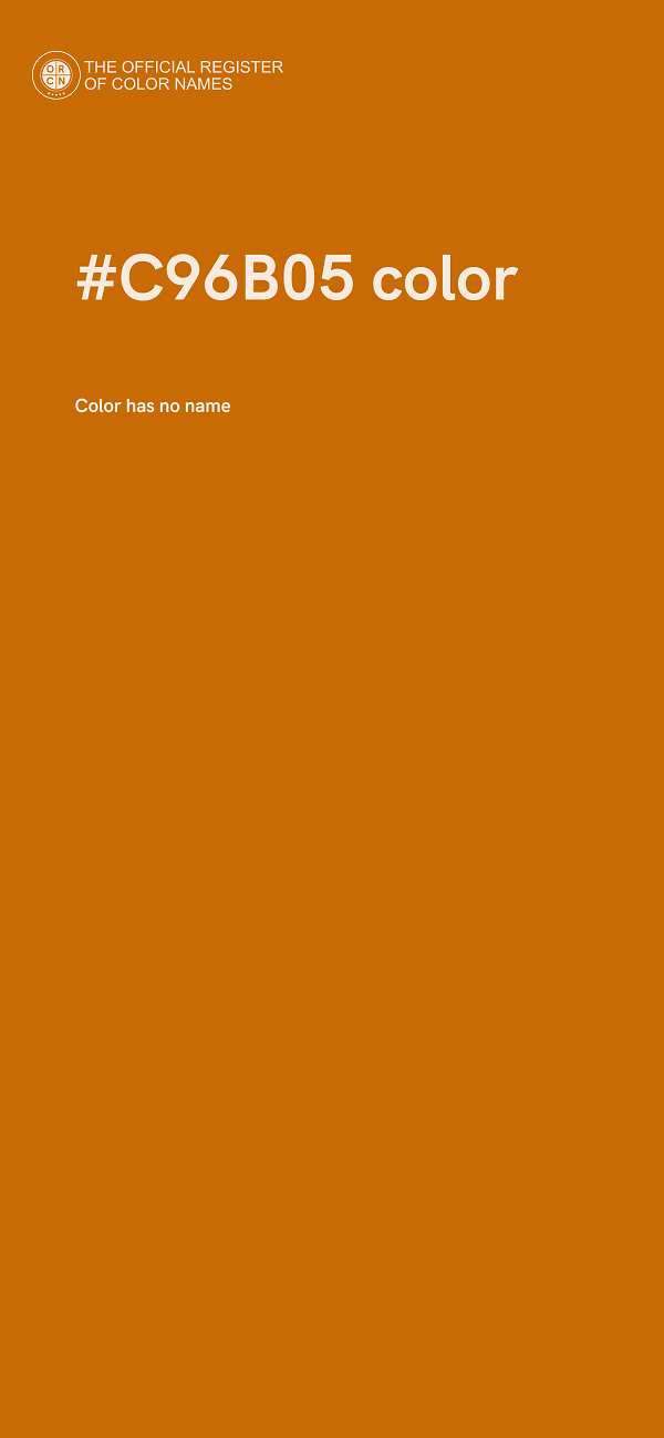 #C96B05 color image