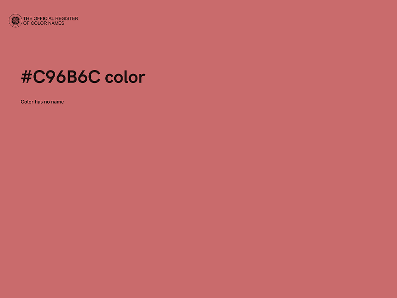 #C96B6C color image