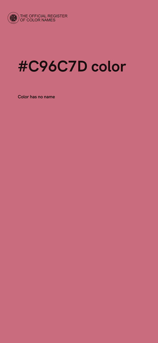 #C96C7D color image