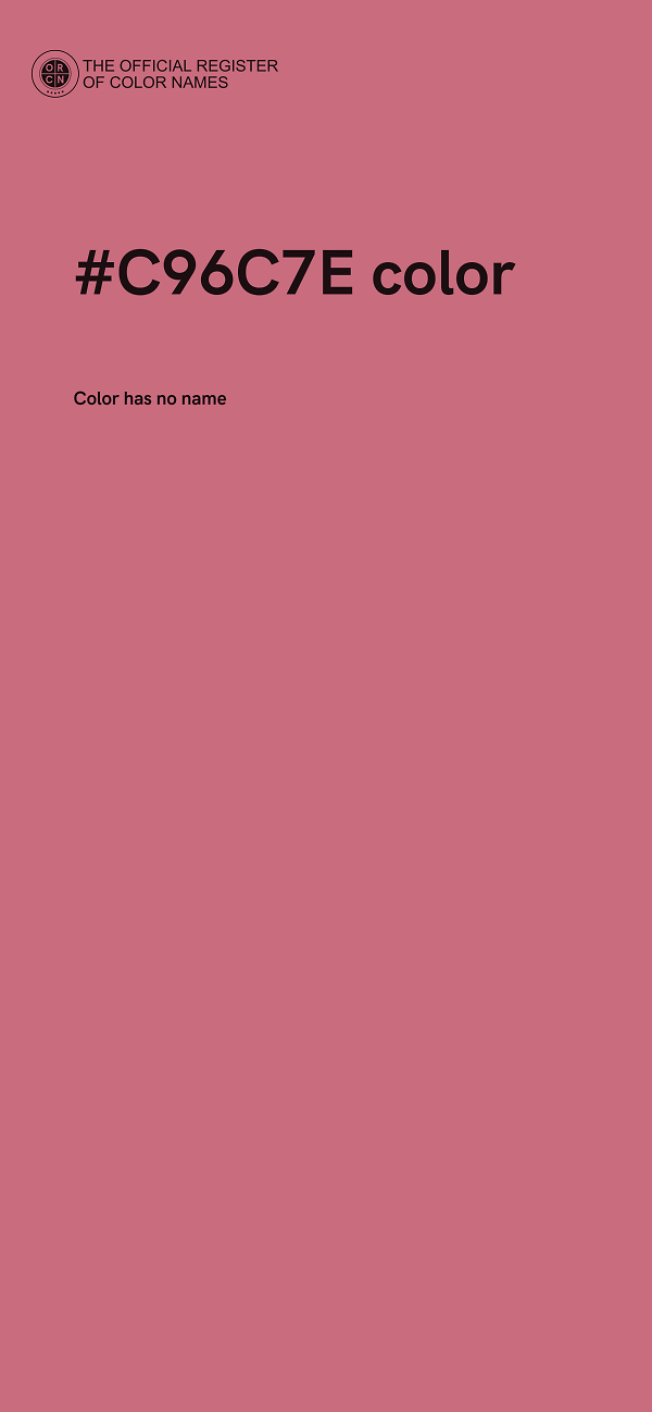 #C96C7E color image