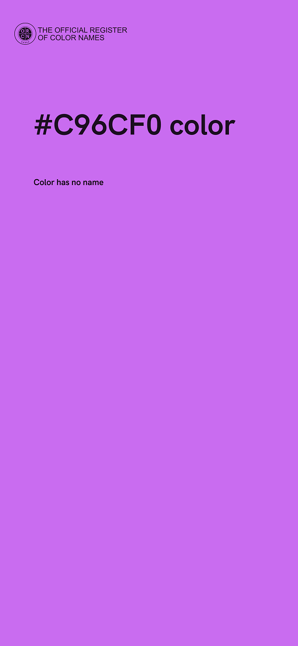 #C96CF0 color image